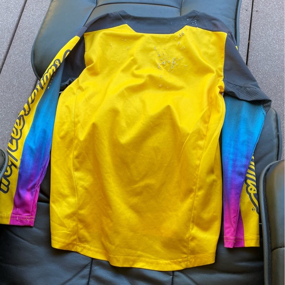 Troy Lee Designs Youth Sprint Jersey Jet Fuel Golden Size Large - Picture 4 of 4